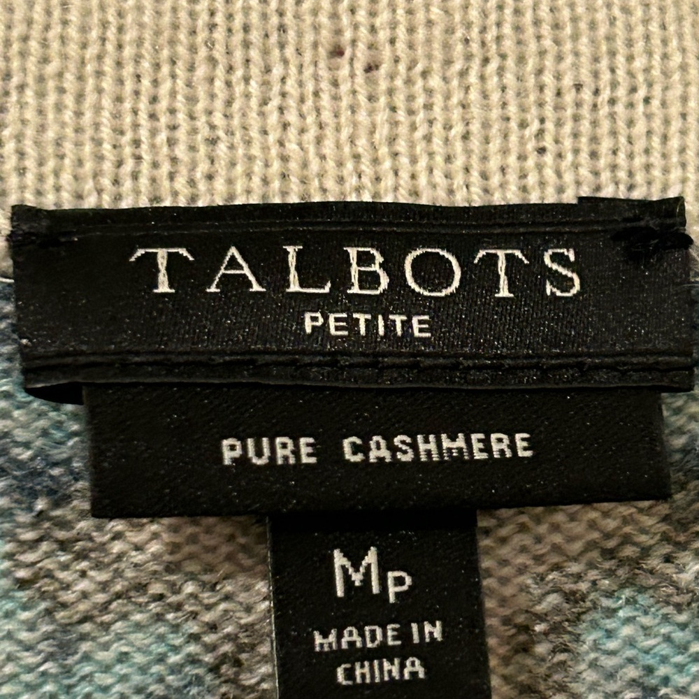 Talbots Cashmere Audrey Paisley Sweater - Picture 7 of 8